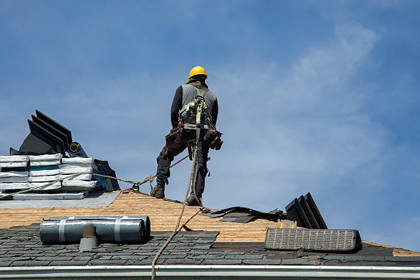 Professional Flat Roof Repair technician working in Hartly, DE